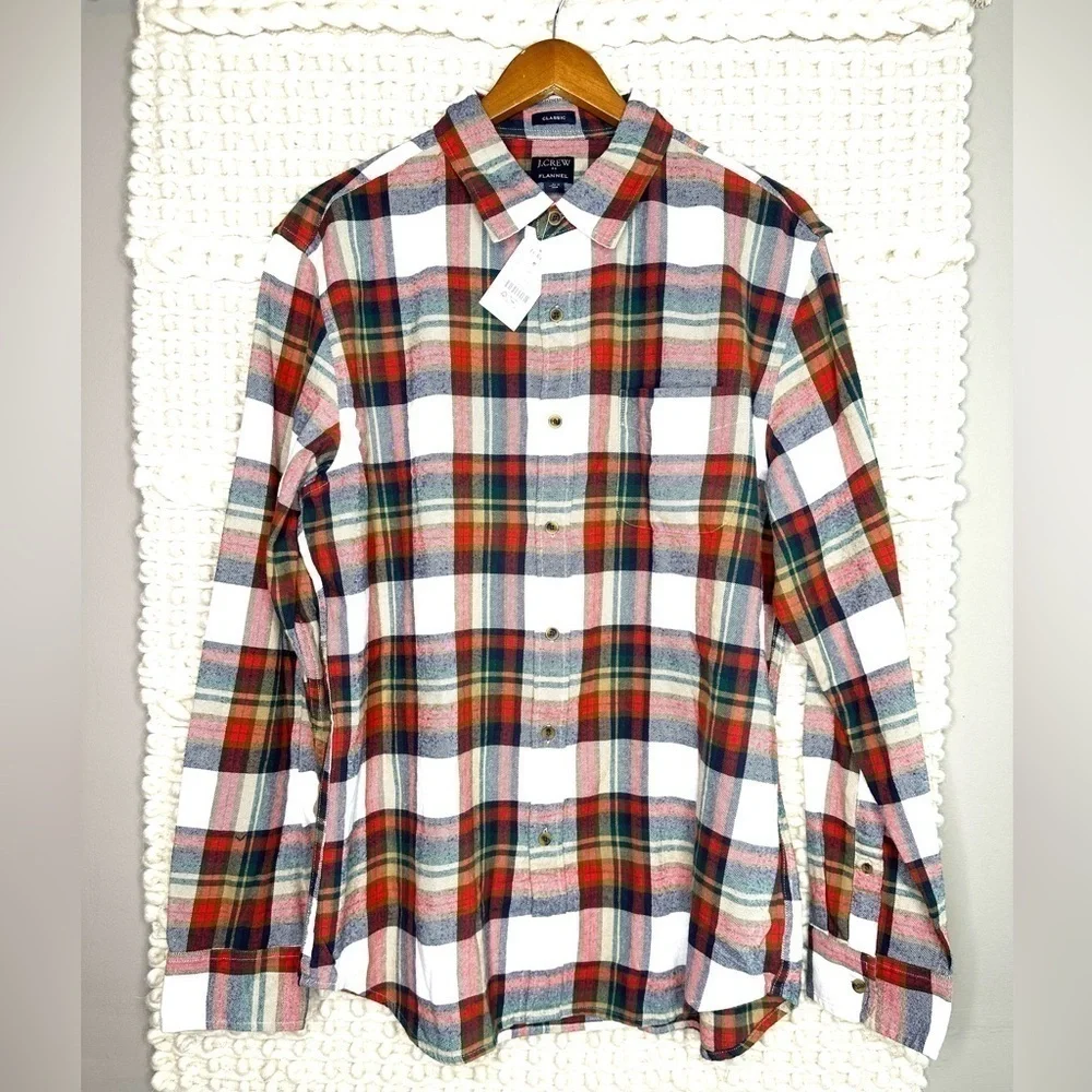 J Crew Classic Flannel Shirt